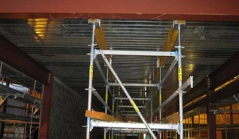 Temporary works support frame