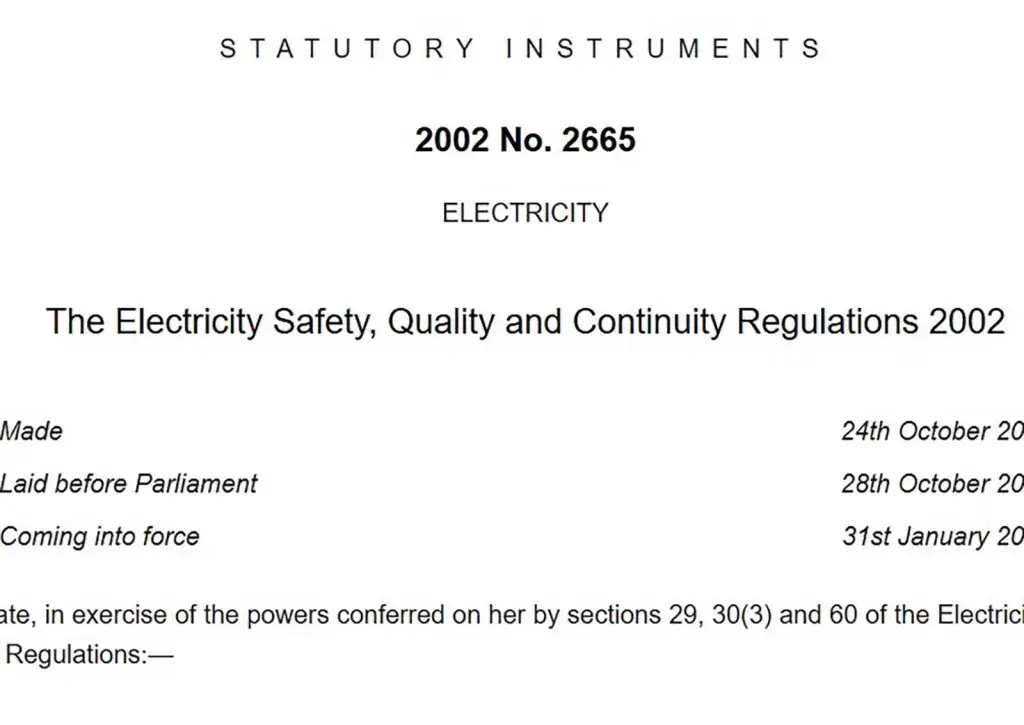 ESQCR 2002